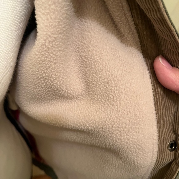 VTG Woolrich Green Fleece Blanket Lined Barn Jacket Chore Coat Women’s Small - Picture 5 of 7